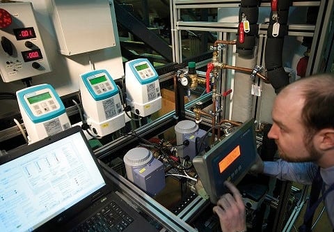 employee conducting a MCS Product Certification