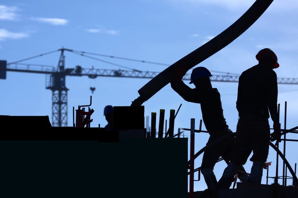 Men on construction site