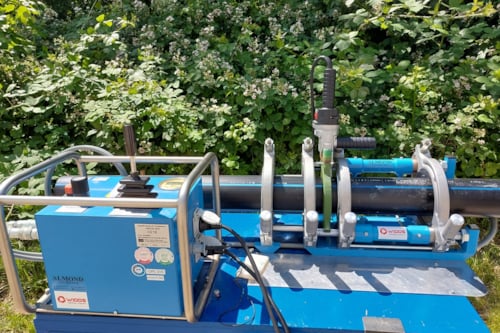 Spiegellasser in uitsnede