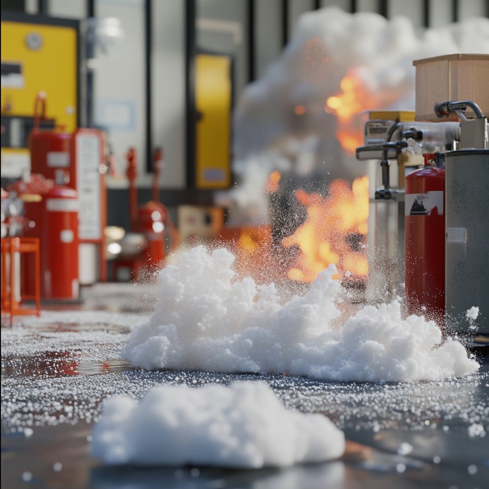 Pulver- und Schaumlöschmittel