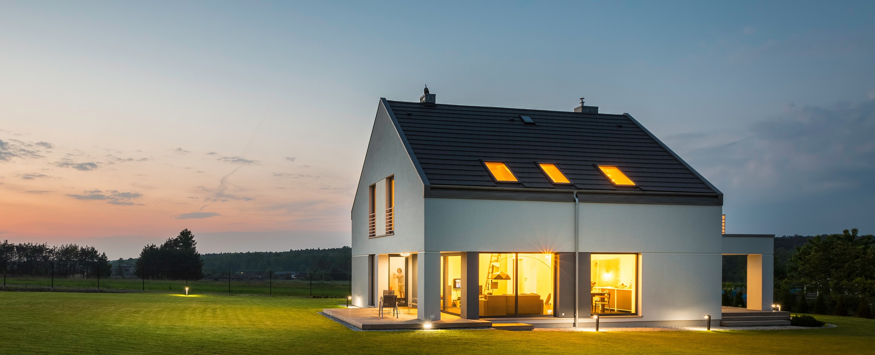 Houses in new residential area