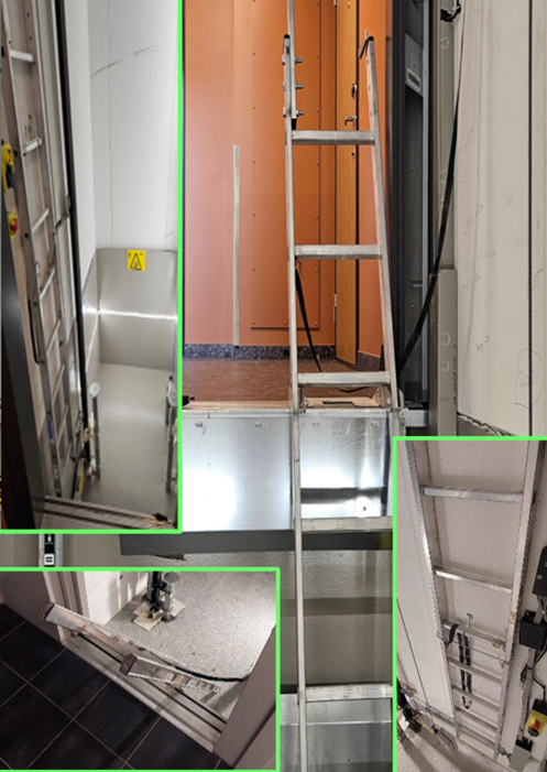 S&auml;kert arbete - Godk&auml;nd l&ouml;sa stegar, typgodk&auml;nda, m&auml;rkta och st&aring;r p&aring; stabilt underlag. 