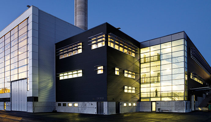 En industrifastighet. 